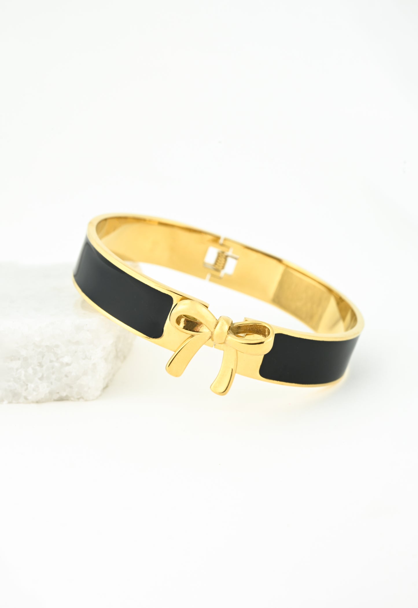 Black bow cuff
