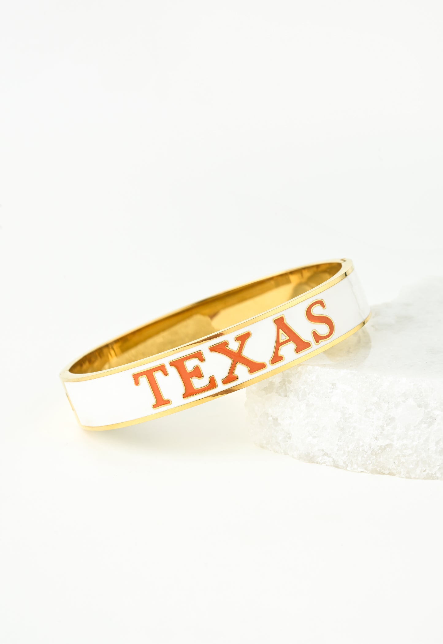 TEXAS cuff with Burnt Orange and Cream