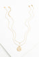Community Gold Starfish Pendant Necklace Set