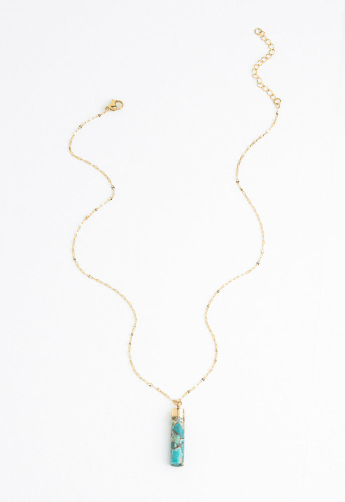 Pillar Necklace in Turquoise