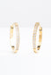 Eternity Hoops in Gold