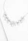 Glittering Garland Platinum and Zircon Necklace
