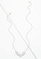 Radiant Bloom Platinum and Zircon Necklace