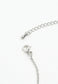 Radiant Bloom Platinum and Zircon Necklace