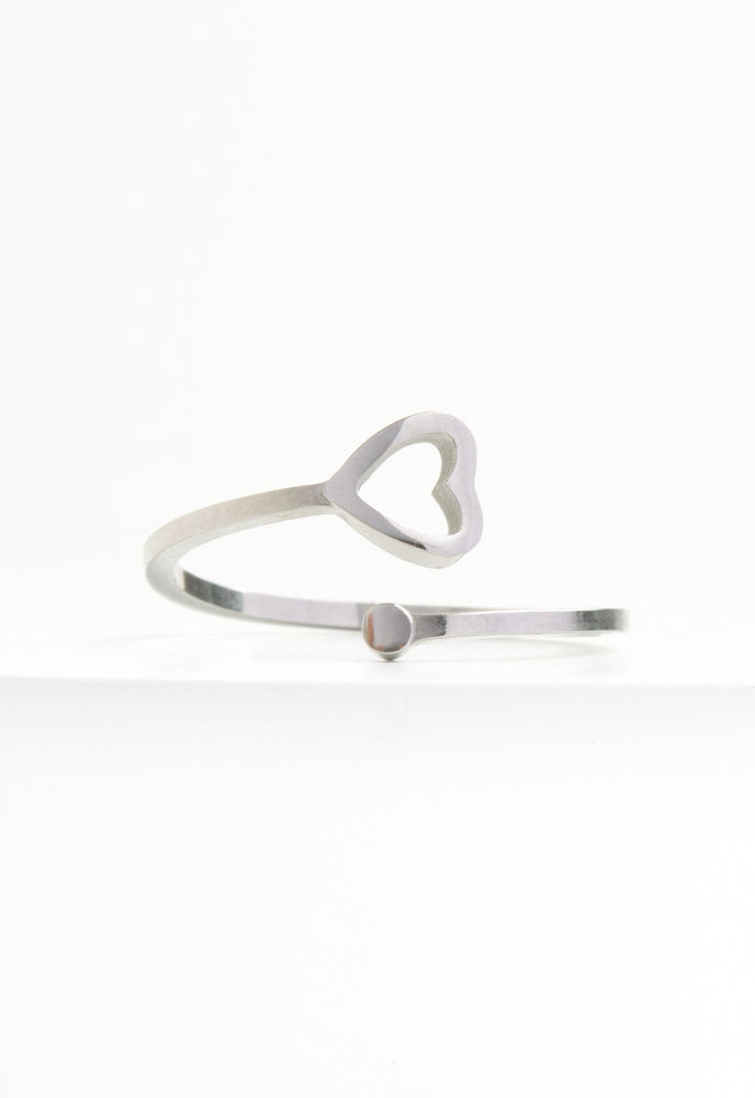 Ada Silver Heart Ring