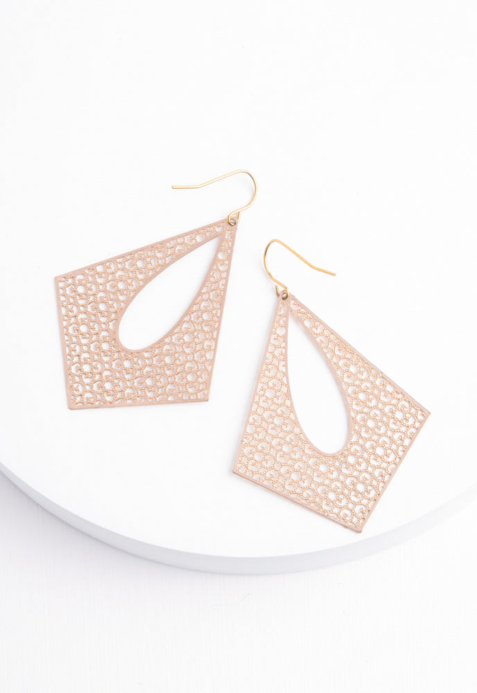 Everly Gold Filigree Dangle Earrings