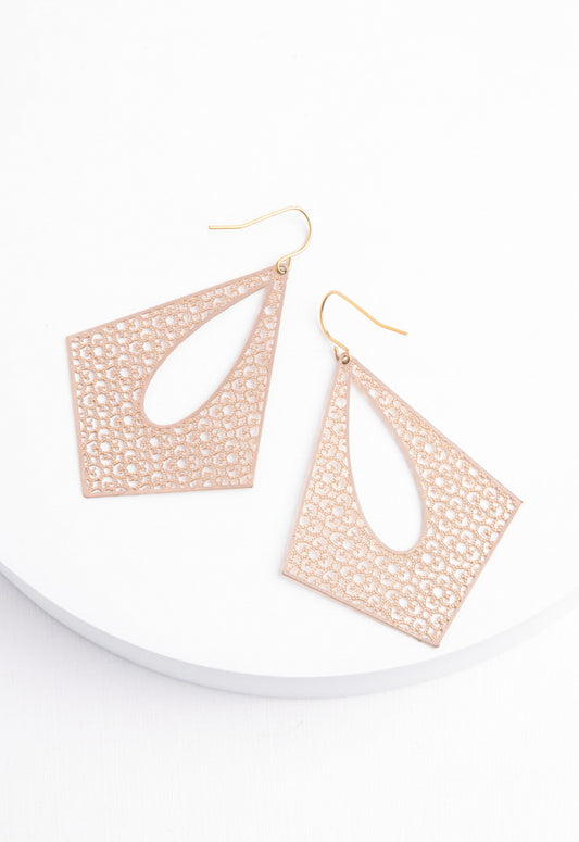 Everly Gold Filigree Dangle Earrings