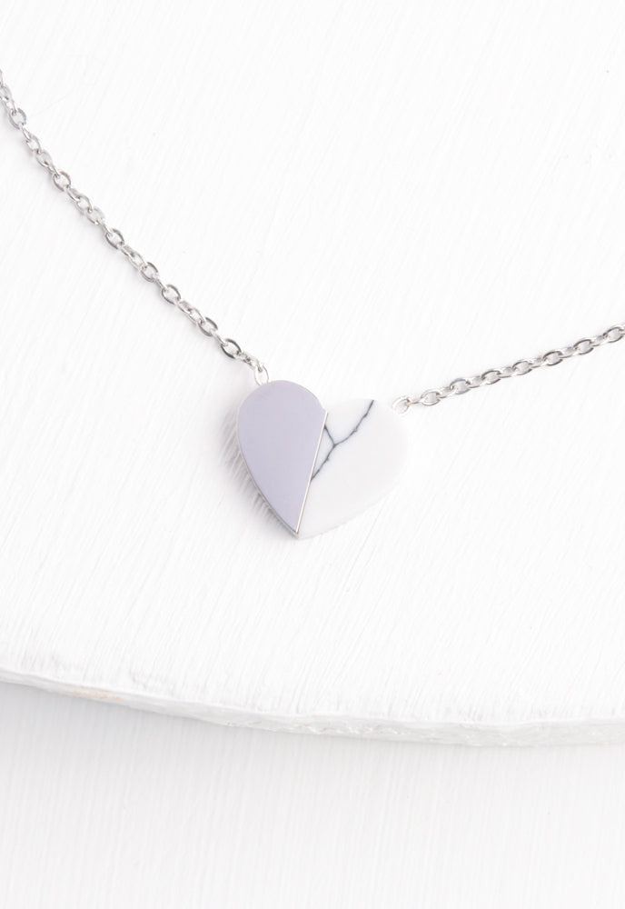 Alexis Silver Heart Necklace