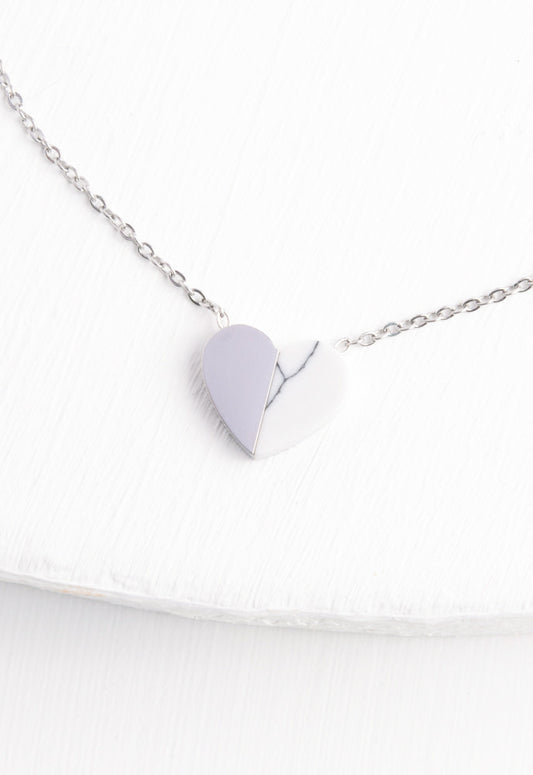 Alexis Silver Heart Necklace