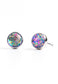 Lora Lavender & Silver Stud Earrings