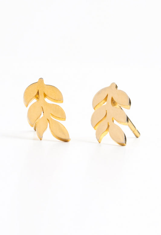 Rowen Leaf Studs