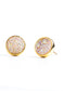 Brittany White Agate Stud Earrings