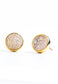Brittany White Agate Stud Earrings