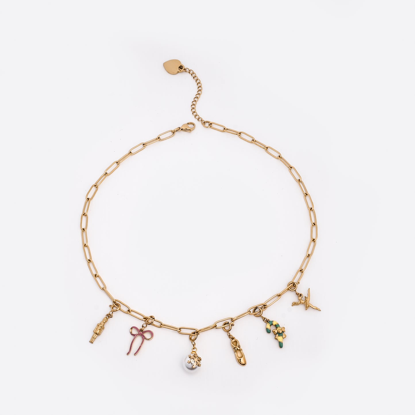 Necklace use 12*4mm paperclip chain