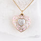 Enamel Locket Pendant Necklace-B