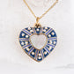 Enamel Locket Pendant Necklace-C