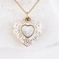 Enamel Locket Pendant Necklace-A