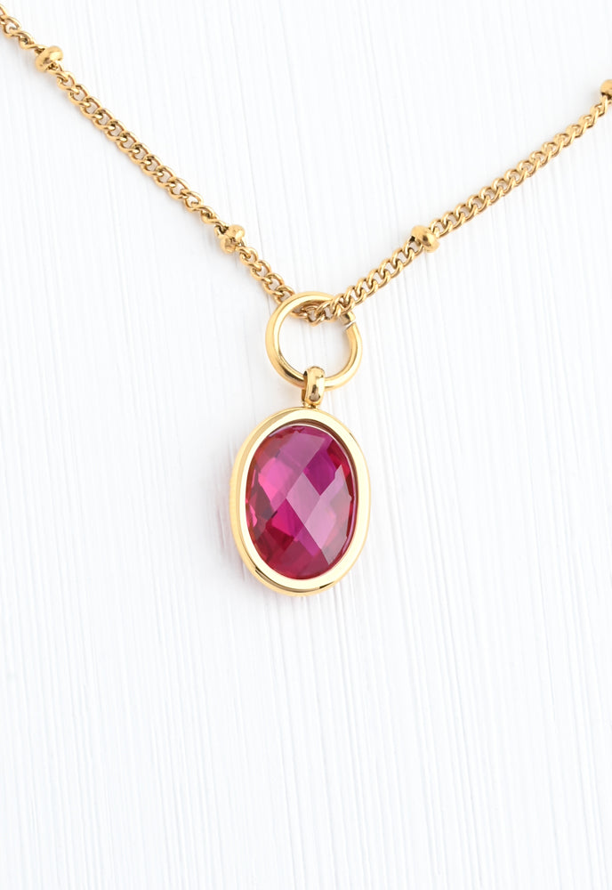 Birthstone Necklace - Small Kids Length 14-16 inches