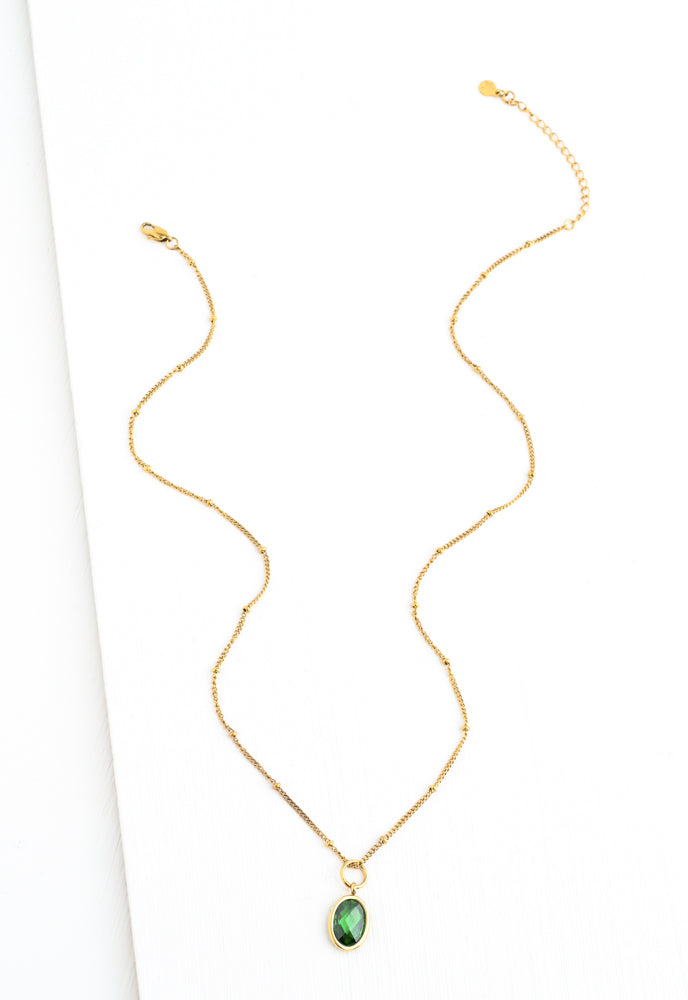 Birthstone Necklace - Medium 16-18 inches