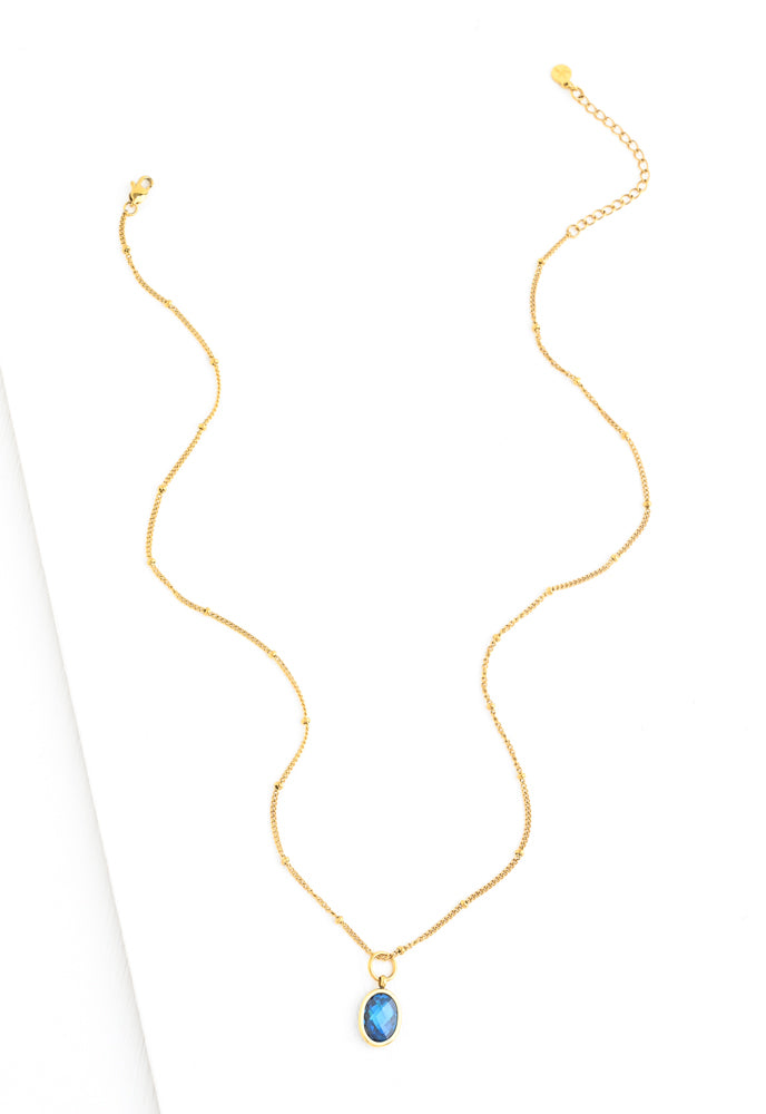 Birthstone Necklace - Long 18-20 inches