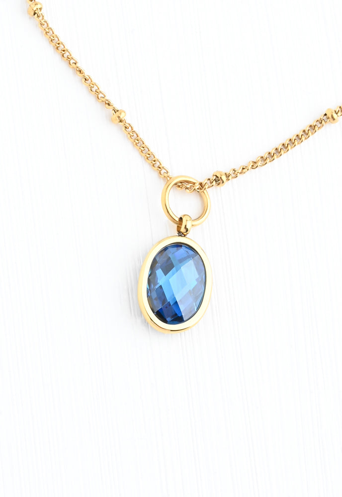 Birthstone Necklace - Long 18-20 inches