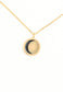 Crescent Moon Medallion Necklace