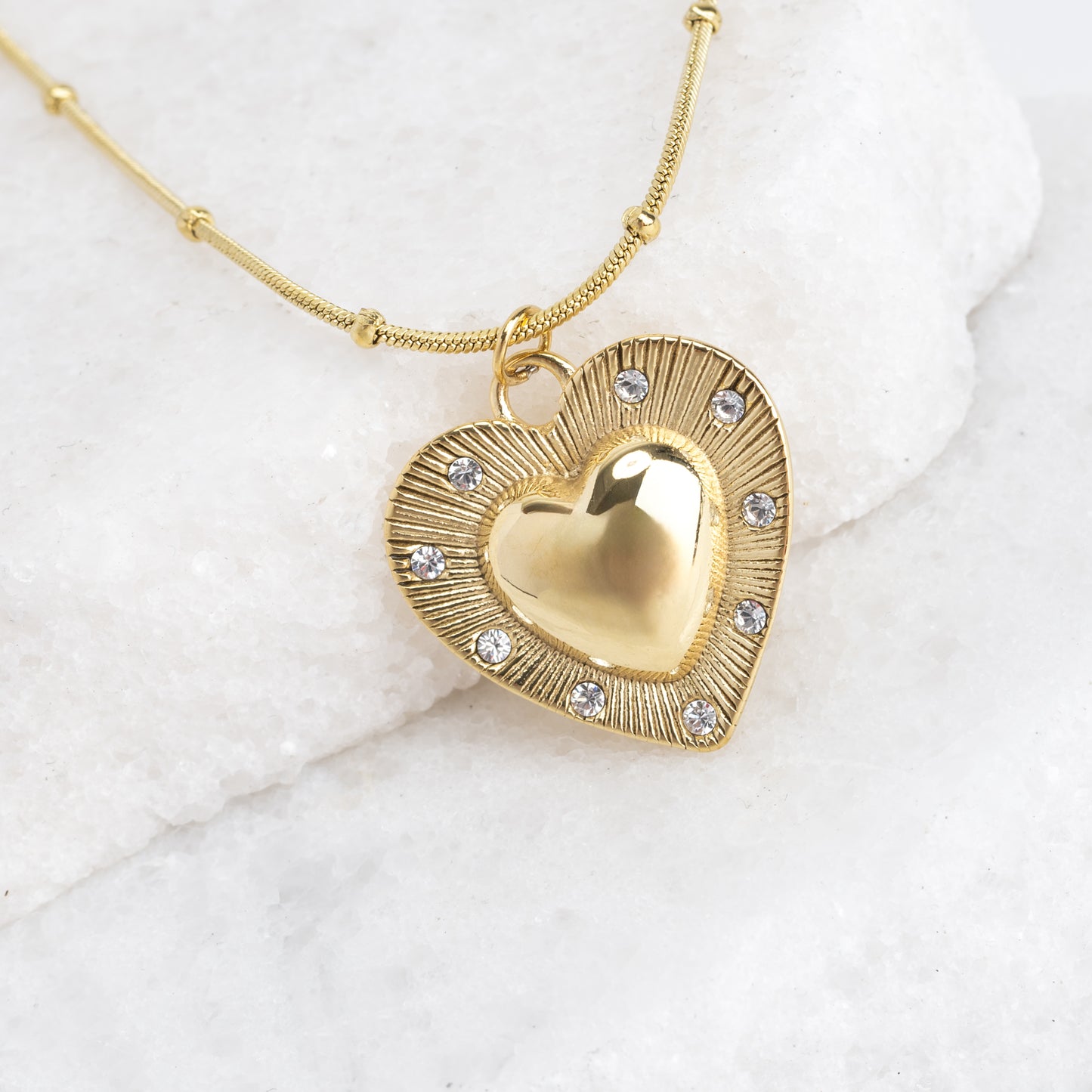 CRYSTAL HEART PENDANT