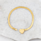HERRINGBONE CHAIN HEART BRACELET