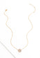 Floral centered on chain necklace