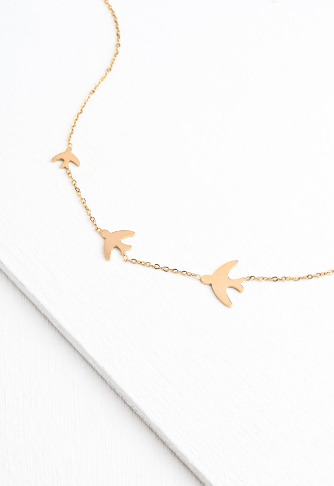 Sparrow Gold Necklace
