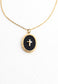 Shine Bright Cross Pendant in Midnight Black
