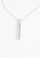 Bar Necklace with a round pendant