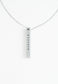 Bar Necklace with a round pendant