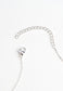Bright silver plated bike necklace