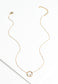 Moon/Star Necklace 14k gold plated with CZs