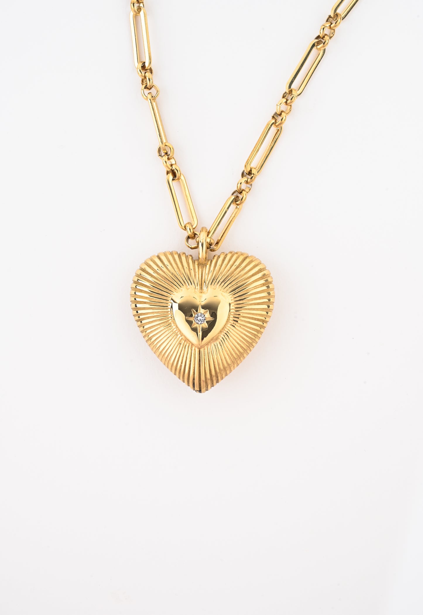 Beaming Heart Pendant Necklace