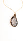 Natural Beauty Agate and Gold Necklace