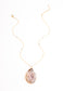 Natural Beauty Agate and Gold Necklace