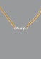 Chaps necklace with white enamel