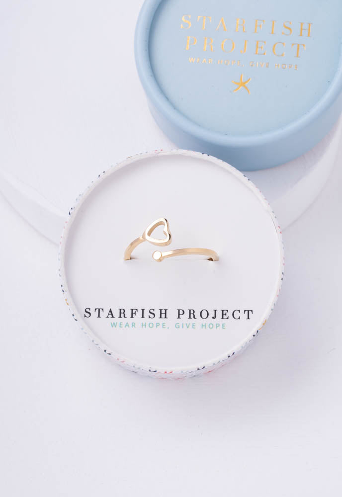 Ada Gold Heart Ring