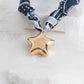 Puffy Star Scarf Necklace