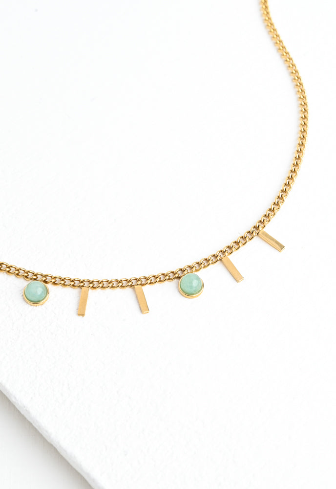 Helio Necklace in Sage