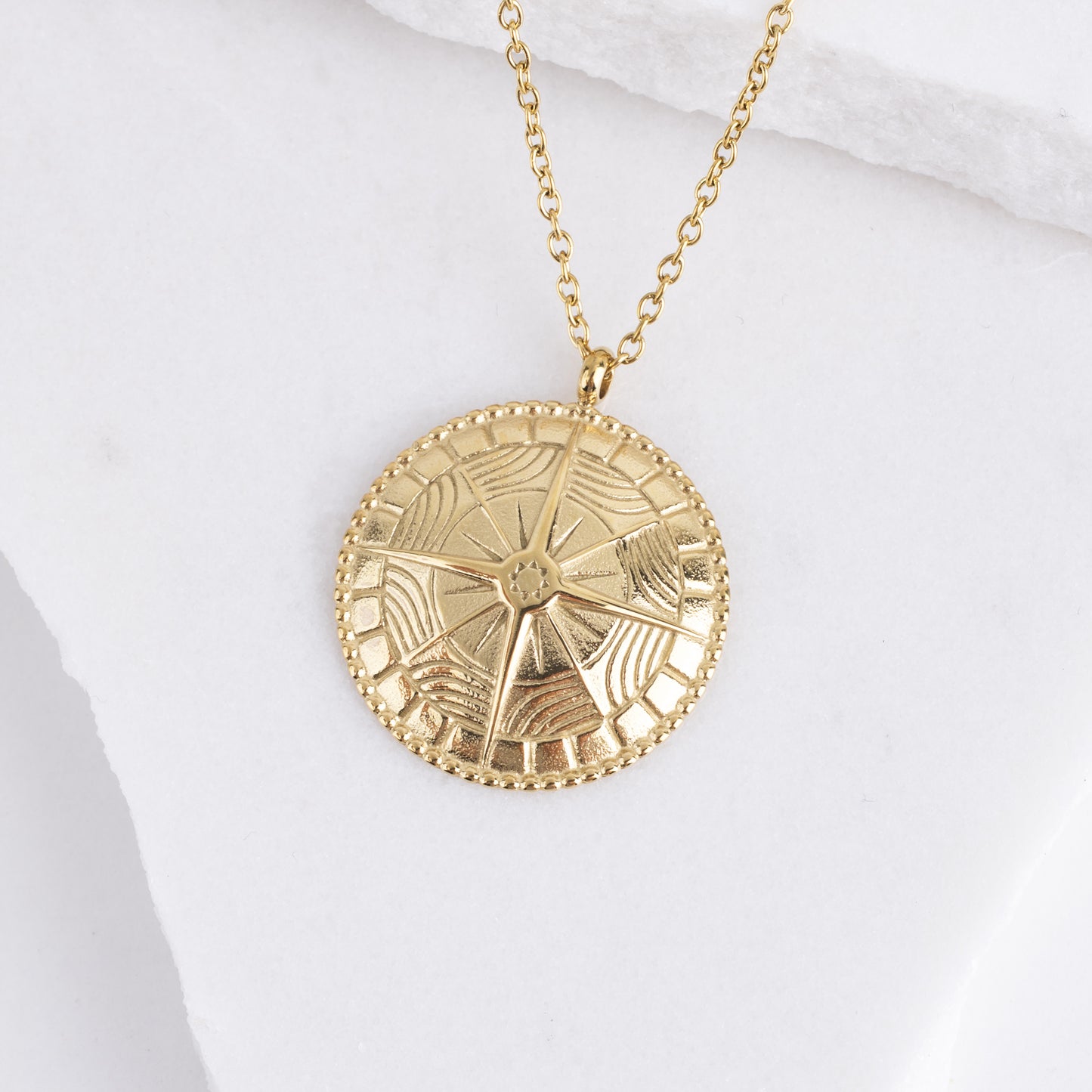 Compass Pendant Necklace