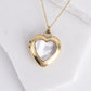 Heart MOP Locket Pendant Necklace