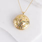 Crescent Moon/Star Locket Necklace-A