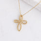 Rope Cross Pendant Necklace