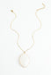 Radiant Light Crystal Necklace in Ivory