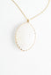 Radiant Light Crystal Necklace in Ivory
