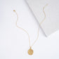 25mm gold pendant necklace