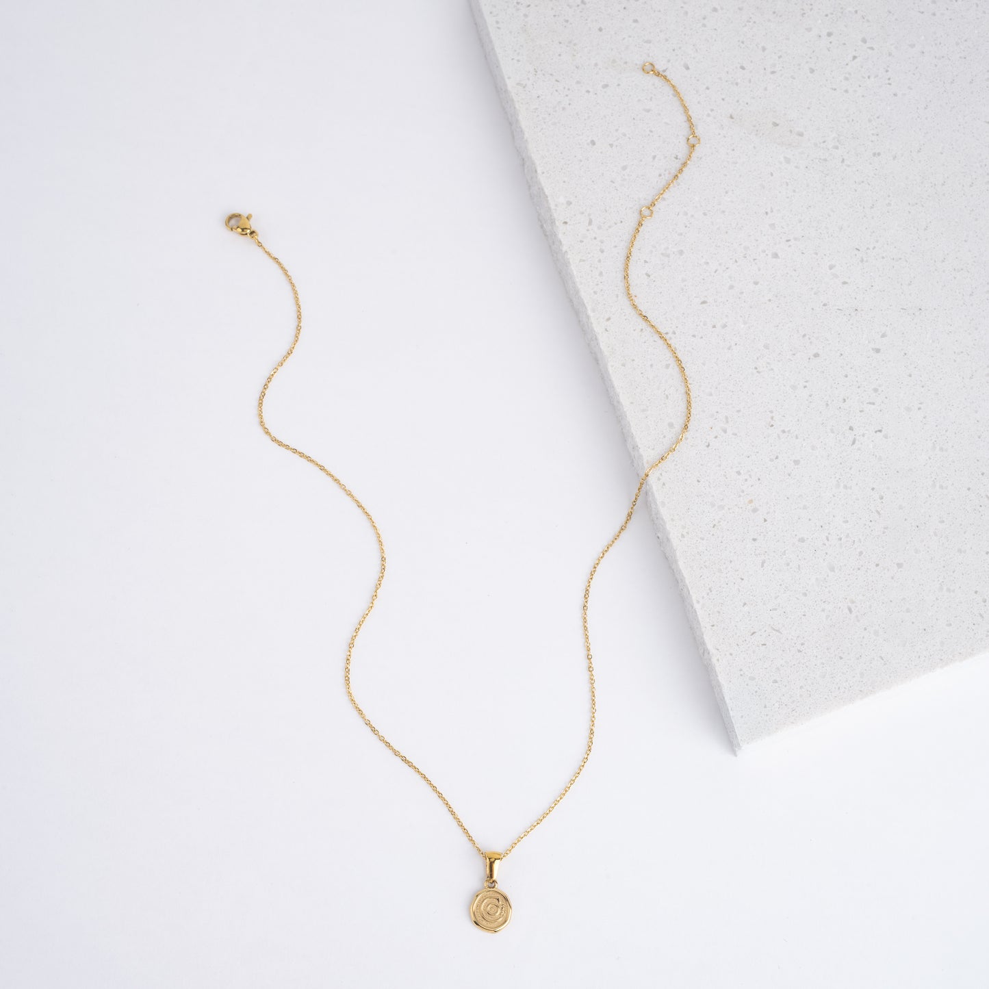 10mm pendant on a simple chain necklace